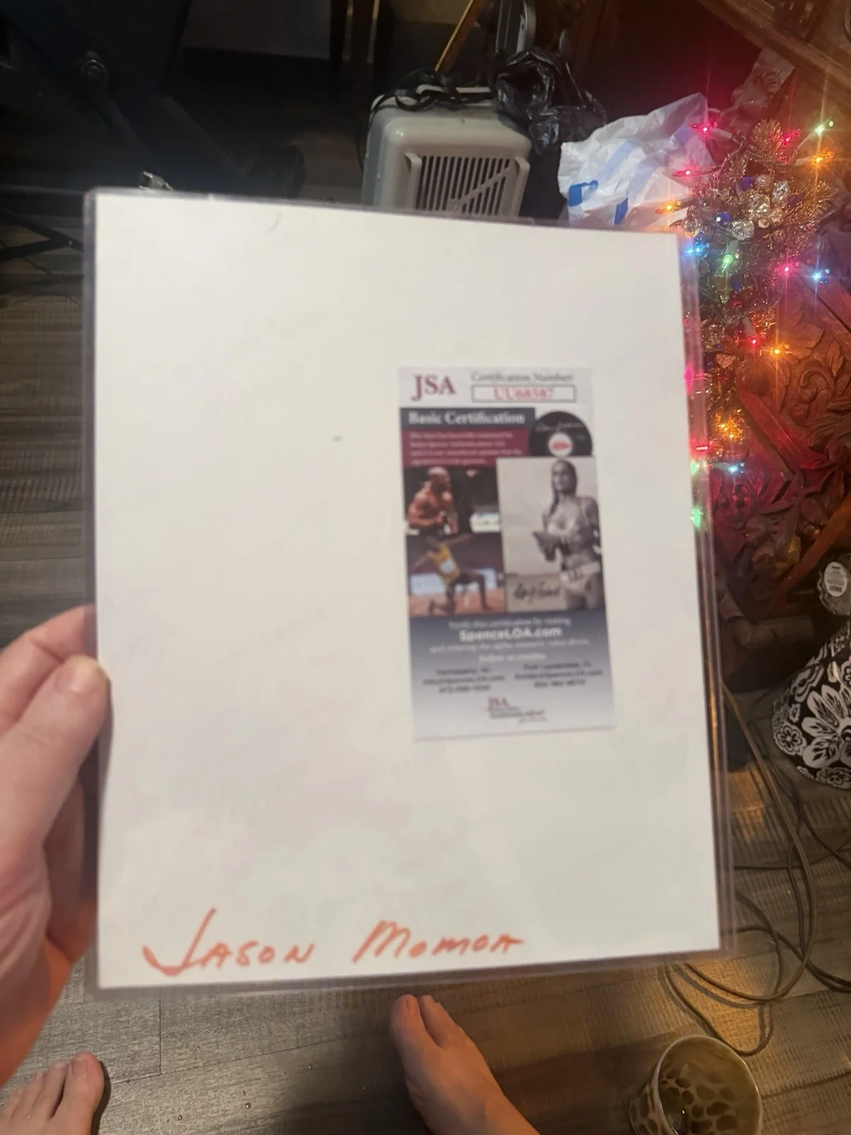 Jason Momoa — Jason Momoa Signed / Autographed In Person ! Comes With COA CERTIFICATION., image 3