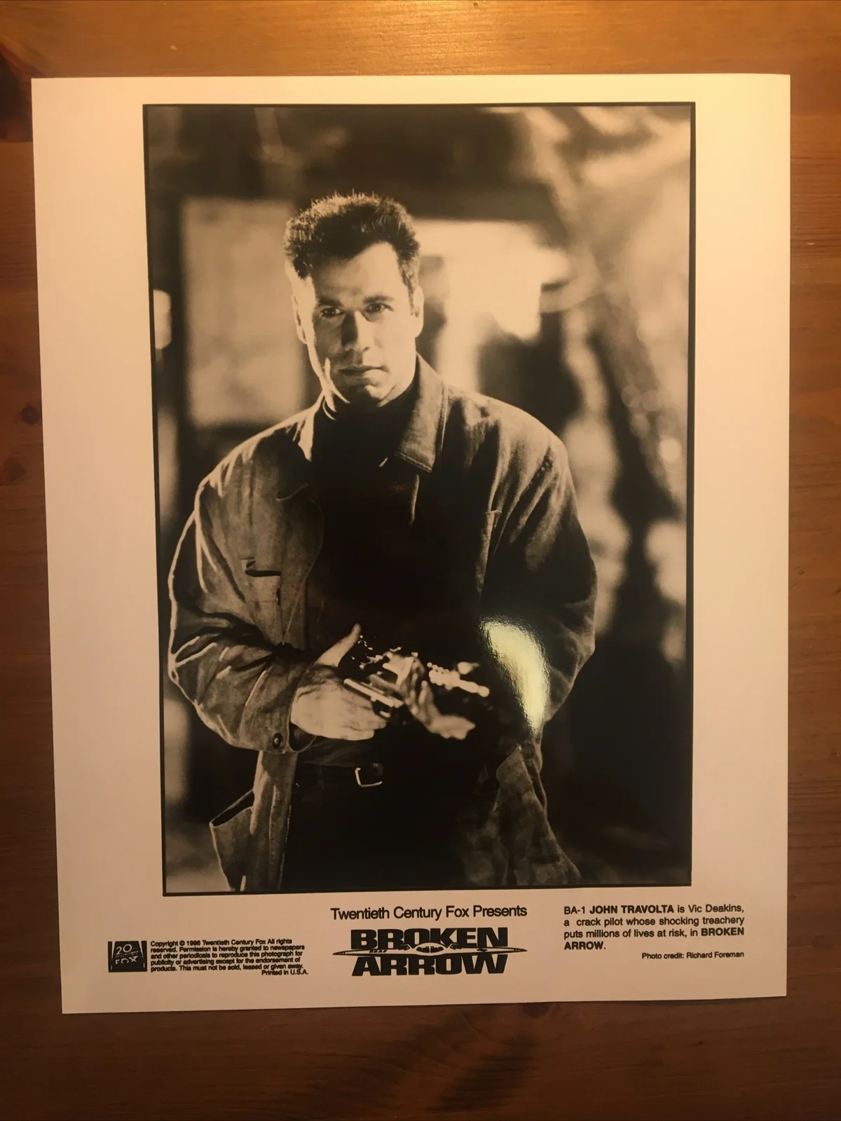 Broken Arrow - Full Film Movie Promotional Press Pack - John Travolta, изображение 3