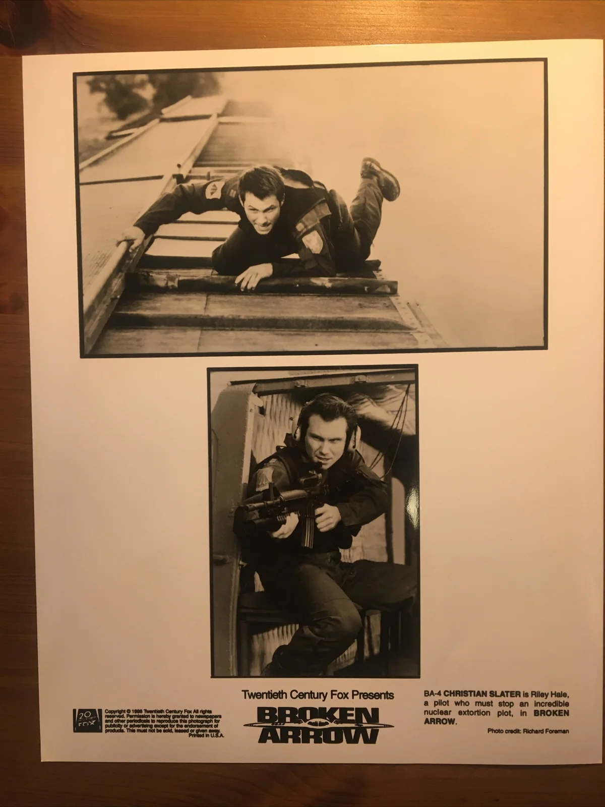 Broken Arrow - Full Film Movie Promotional Press Pack - John Travolta, изображение 4