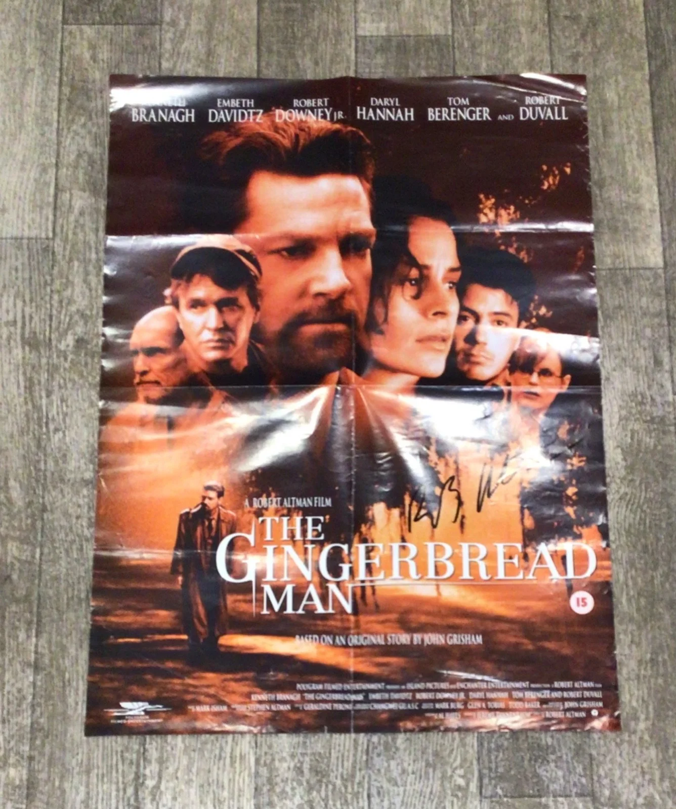 🎥 Genuine SIGNED ROBERT ALTMAN- THE GINGERBREAD MAN LARGE POSTER- BECKETT BAS, image 5