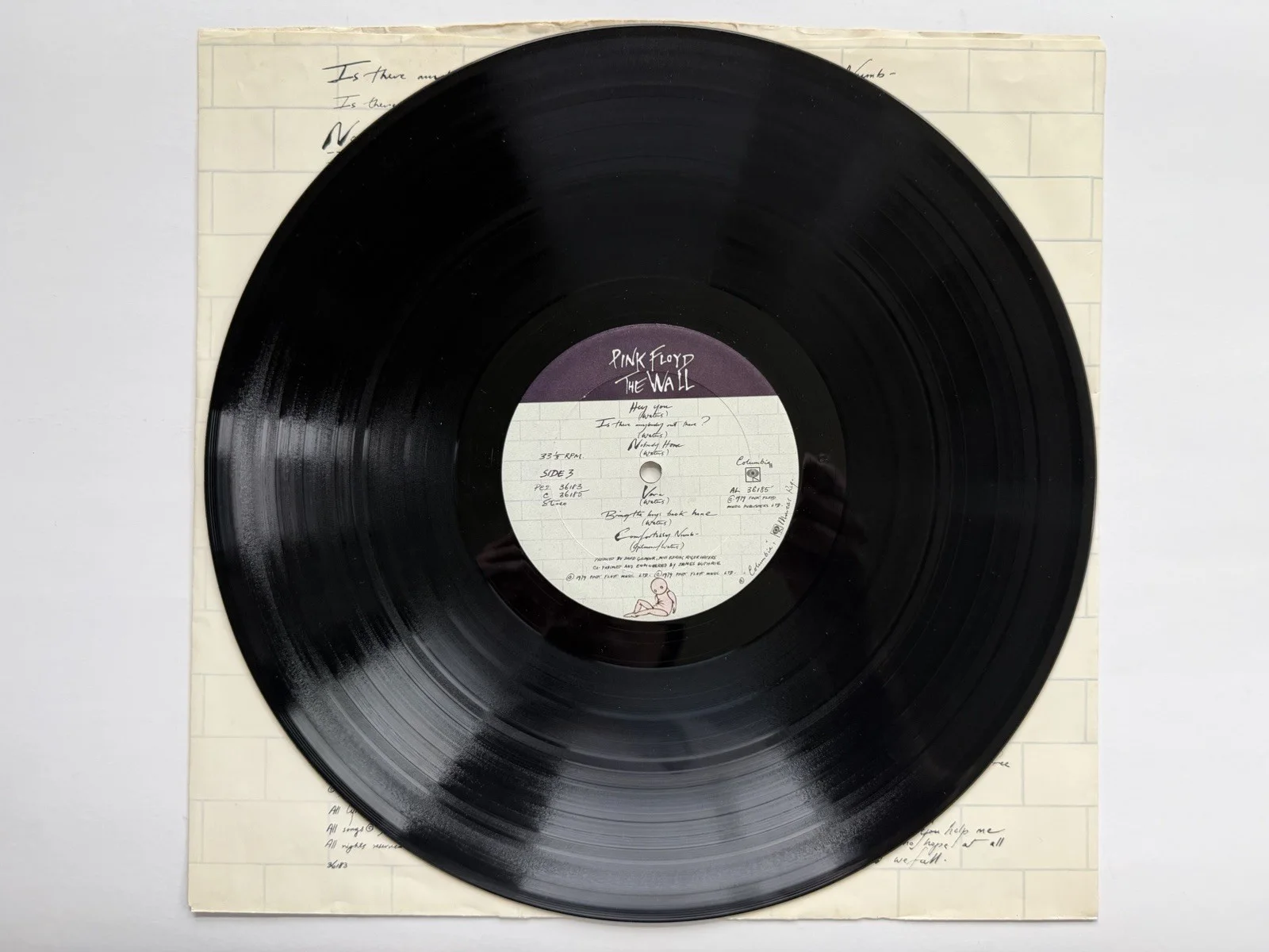 Pink Floyd Nick Mason Signed The Wall Album Vinyl Autograph, изображение 5