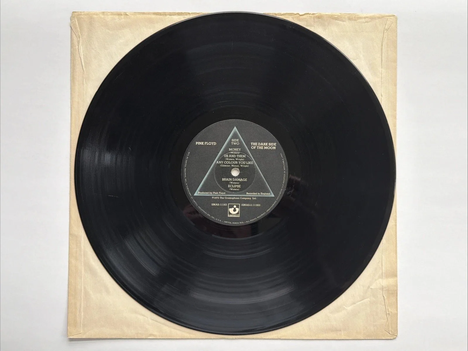 Nick Mason PINK FLOYD Signed DARK SIDE OF THE MOON Vinyl Album Autograph LP, изображение 5