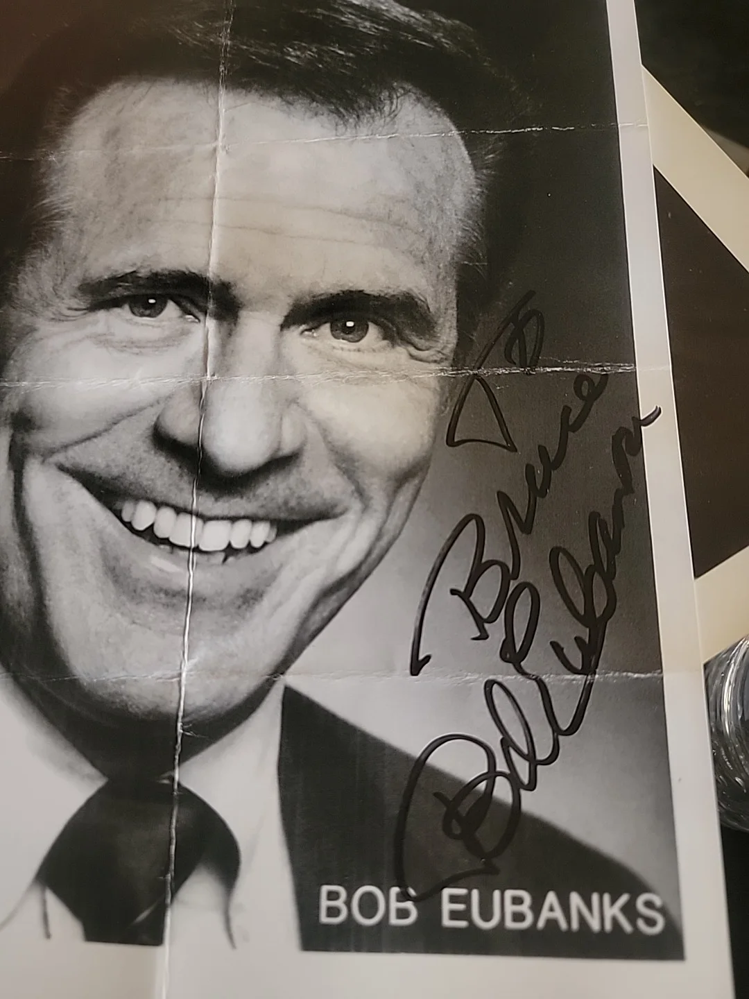 SIGNED BLK&WHT BOB EUBANKS PHOTO, image 2