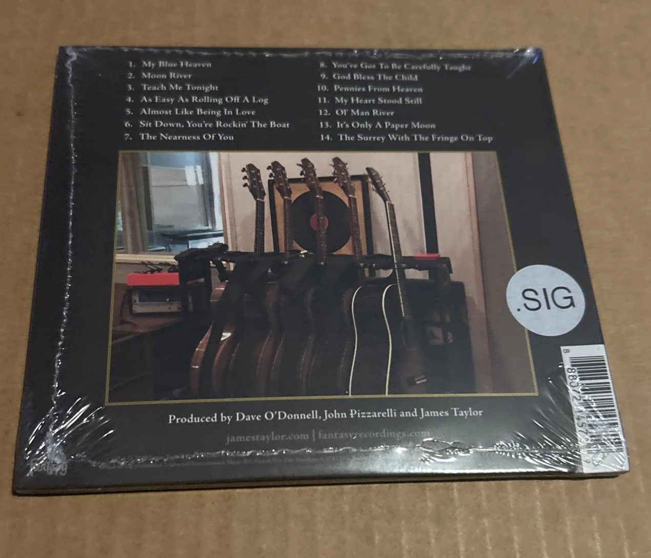 James Taylor Sealed Signed / Autograph CD Booklet American Standard, image 2