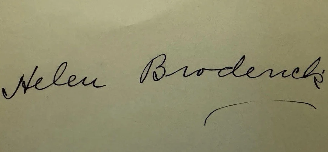 Helen Broderick — Helen Broderick d.1959 Signed Autograph Book Page Top Hat Actress w/ JSA COA, изображение 2