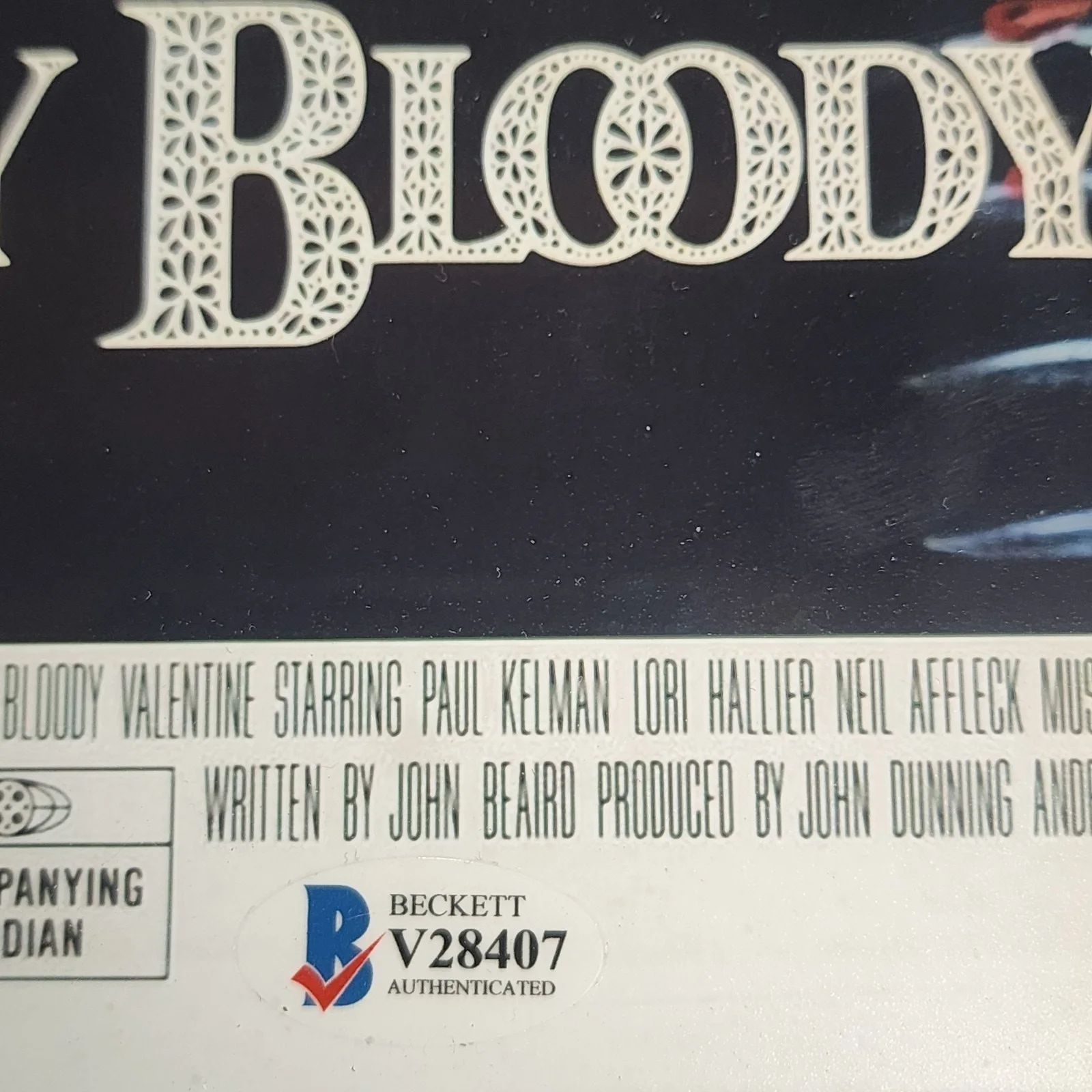Peter Cowper — Peter Cowper Signed 11x17 Photo Poster My Bloody Valentine Signed Beckett COA, изображение 4