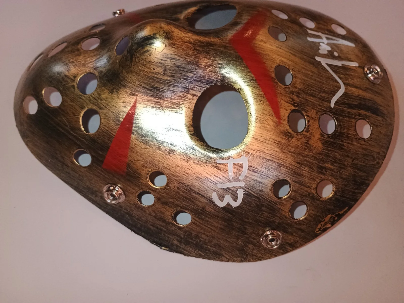 Ari Lehman Signed Jason Voorhees Mask Friday The 13th Beckett Verified "OG Jason, изображение 4