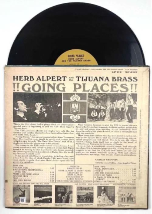 Herb Alpert Signed "Going Places!!" Album (Beckett/BAS Authentication), image 2