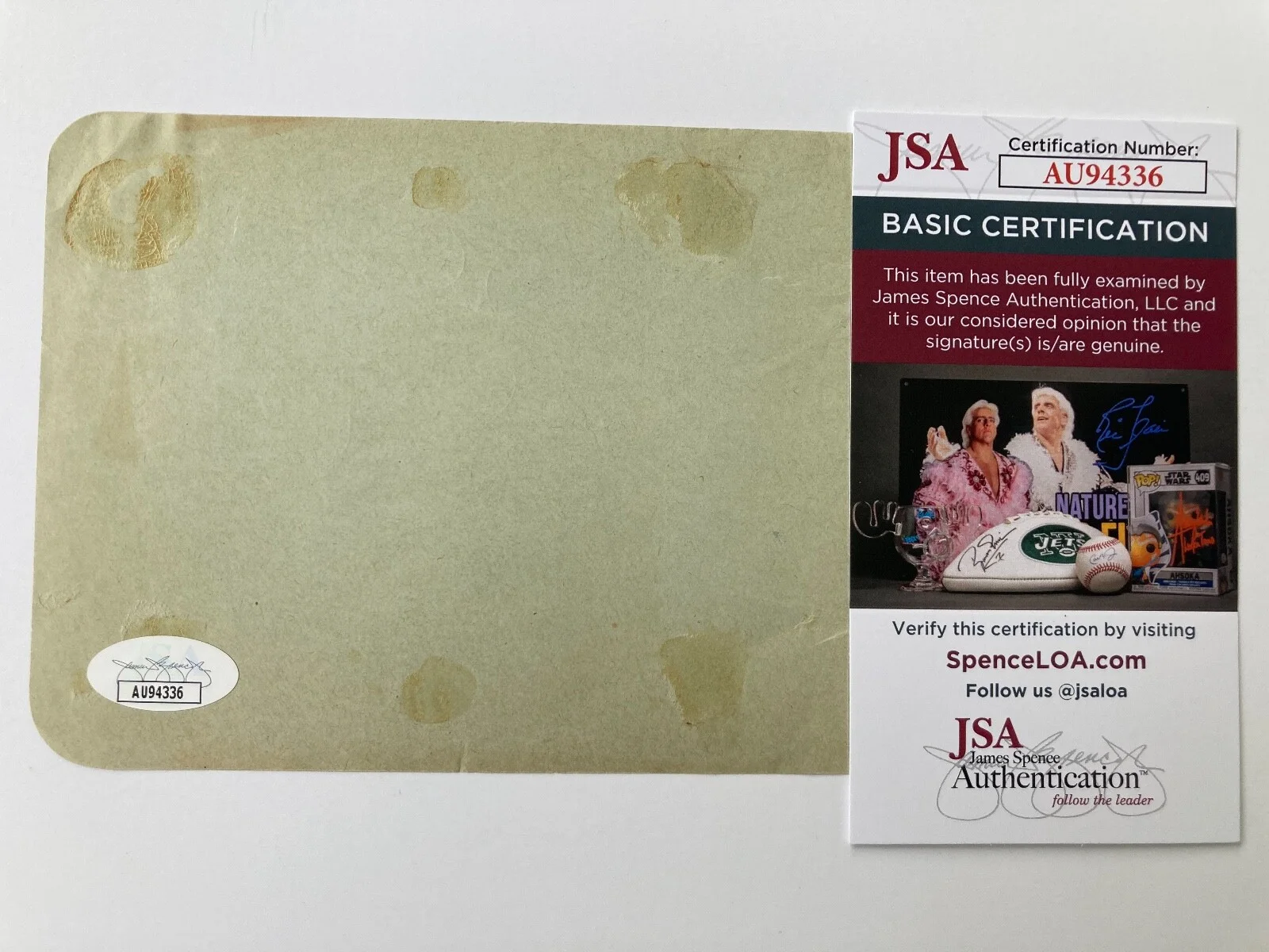 MERCEDES McCAMBRIDGE LINDA BLAIR — "THE EXORCIST" signed 4x6 paper MERCEDES McCAMBRIDGE & LINDA BLAIR JSA#AU94336, изображение 3