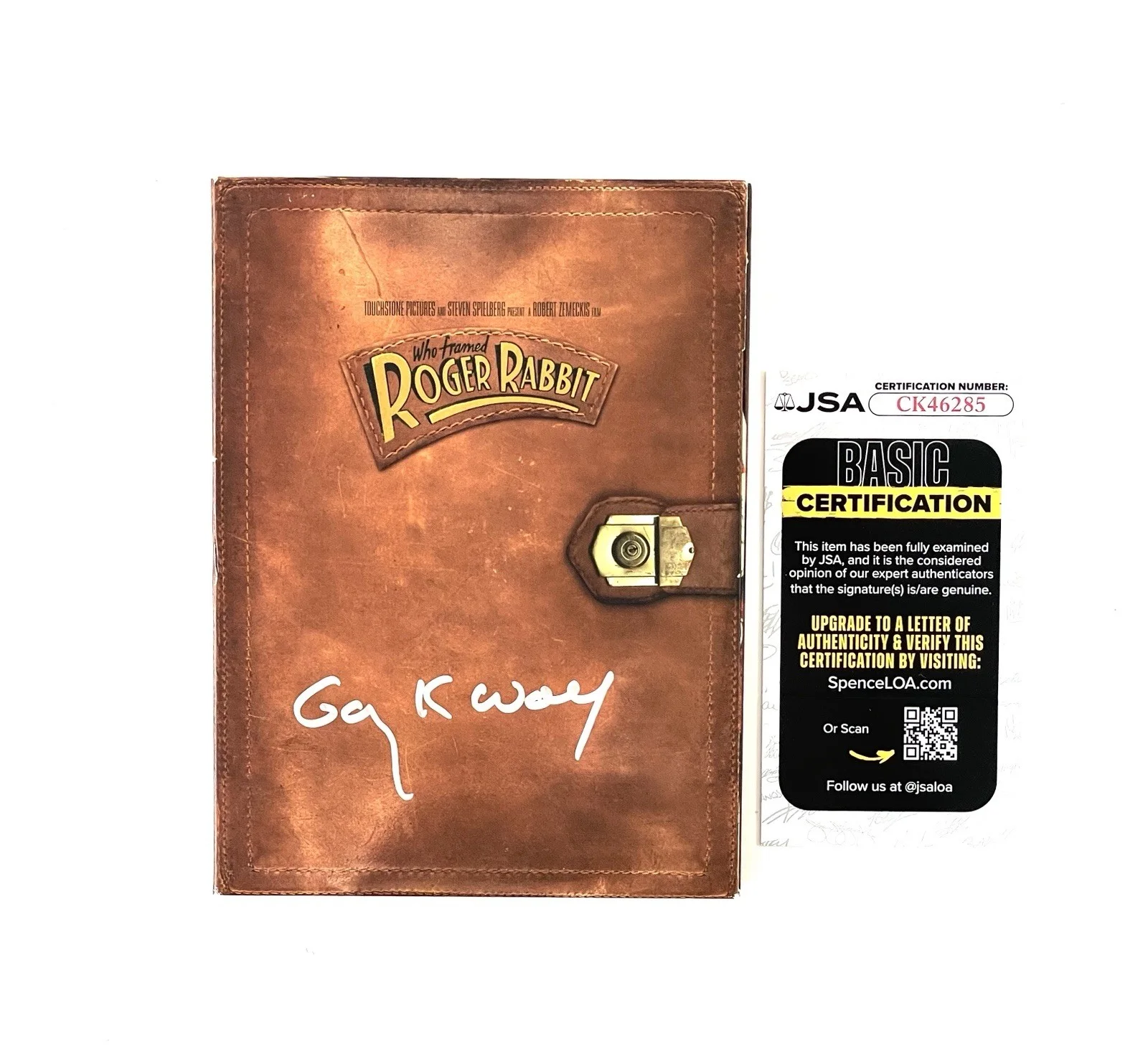 Gary K. Wolf — Who Framed Roger Rabbit Gary K. Wolf Signed DVD Movie Case Disney JSA Certified, image 3