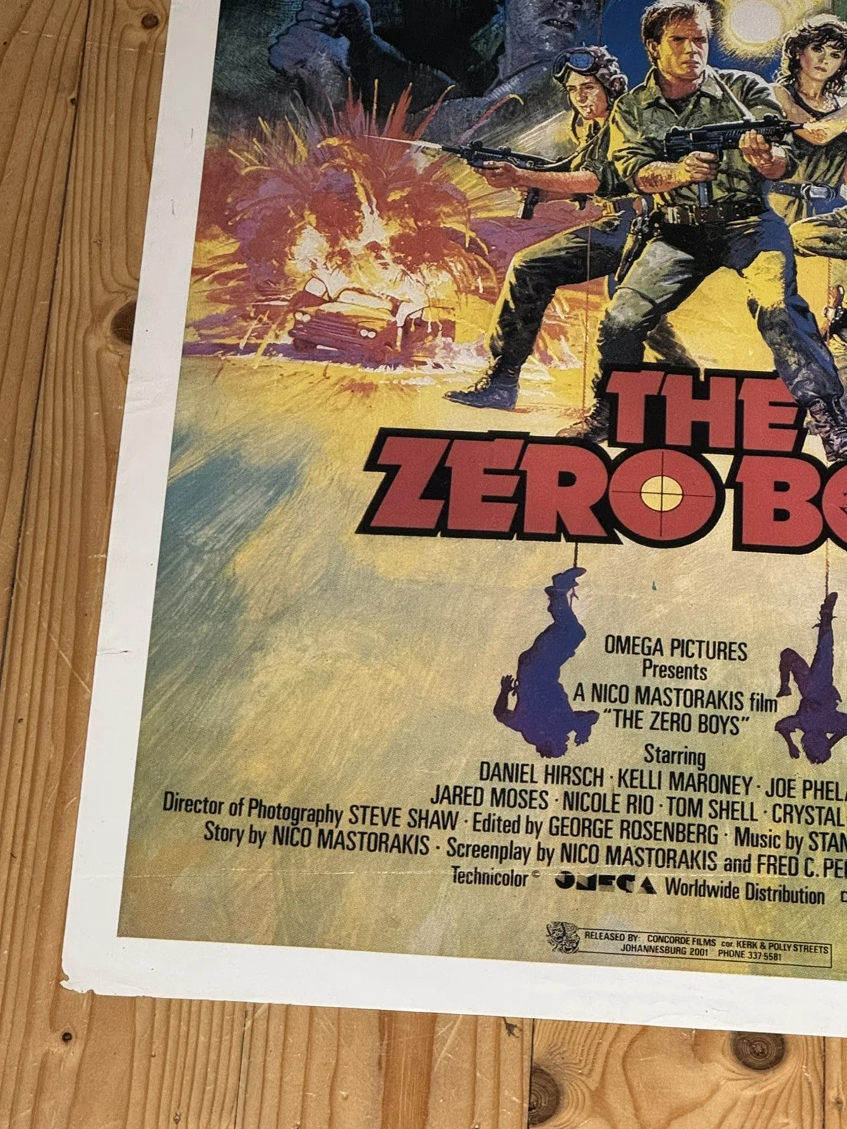 The Zero Boys Original South African movie poster Johannesburg Rare, изображение 4