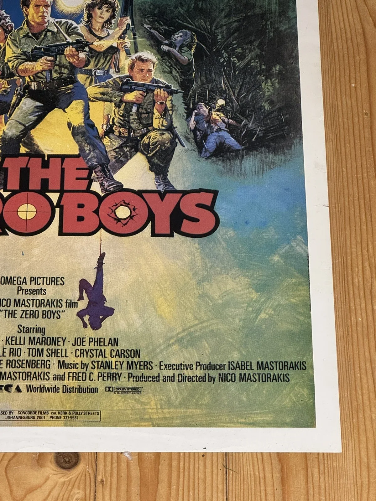 The Zero Boys Original South African movie poster Johannesburg Rare, изображение 5
