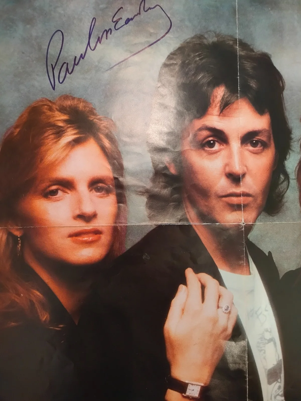 PAUL McCARTNEY Signed Aitographed 22"x32" Vintage Pòster + COA, изображение 3
