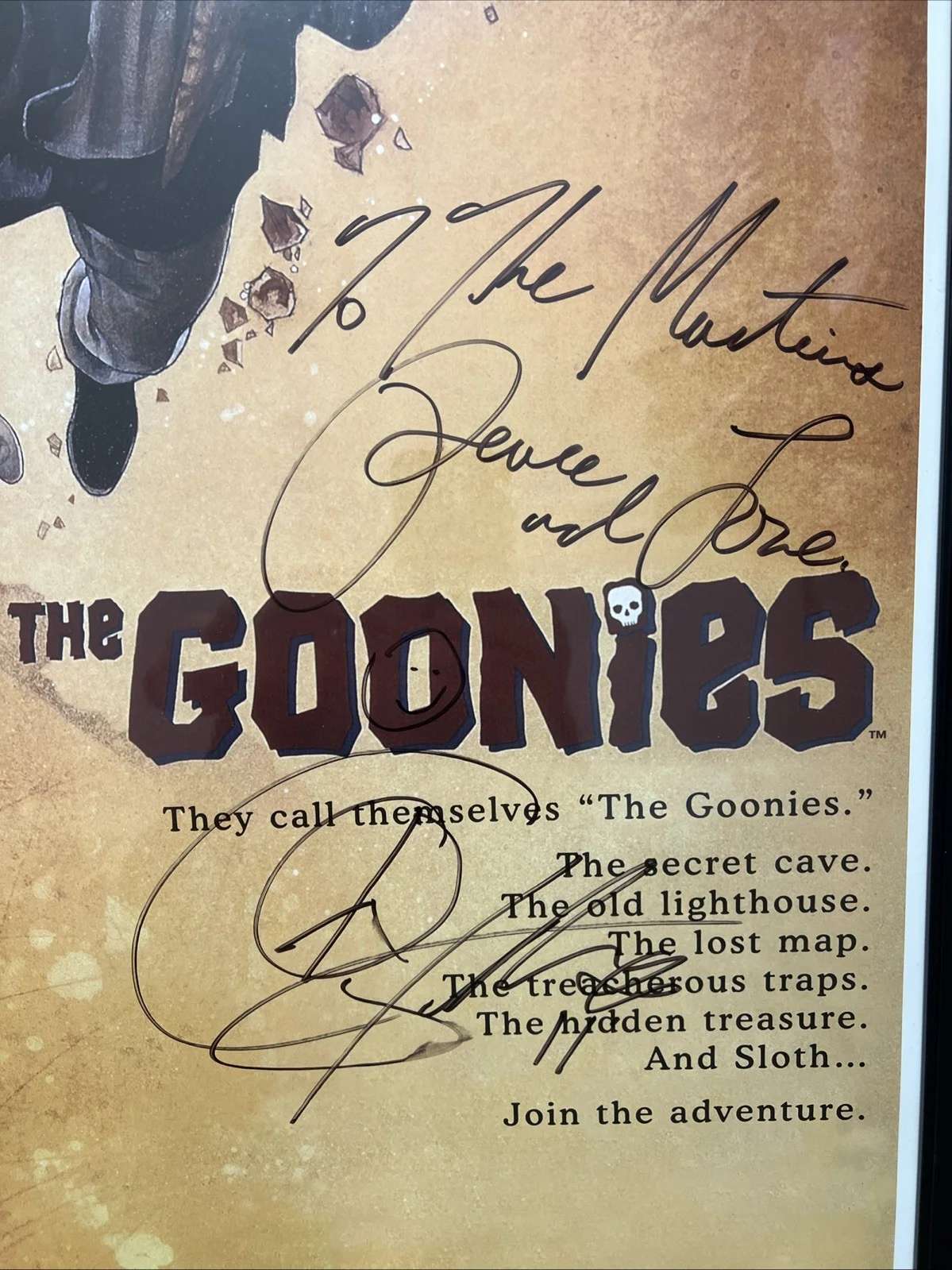 Jeff Cohen — Large “The Goonies” 39” Tall x 27” Wide Poster Signed by Jeff Cohen AKA CHUNK, изображение 2