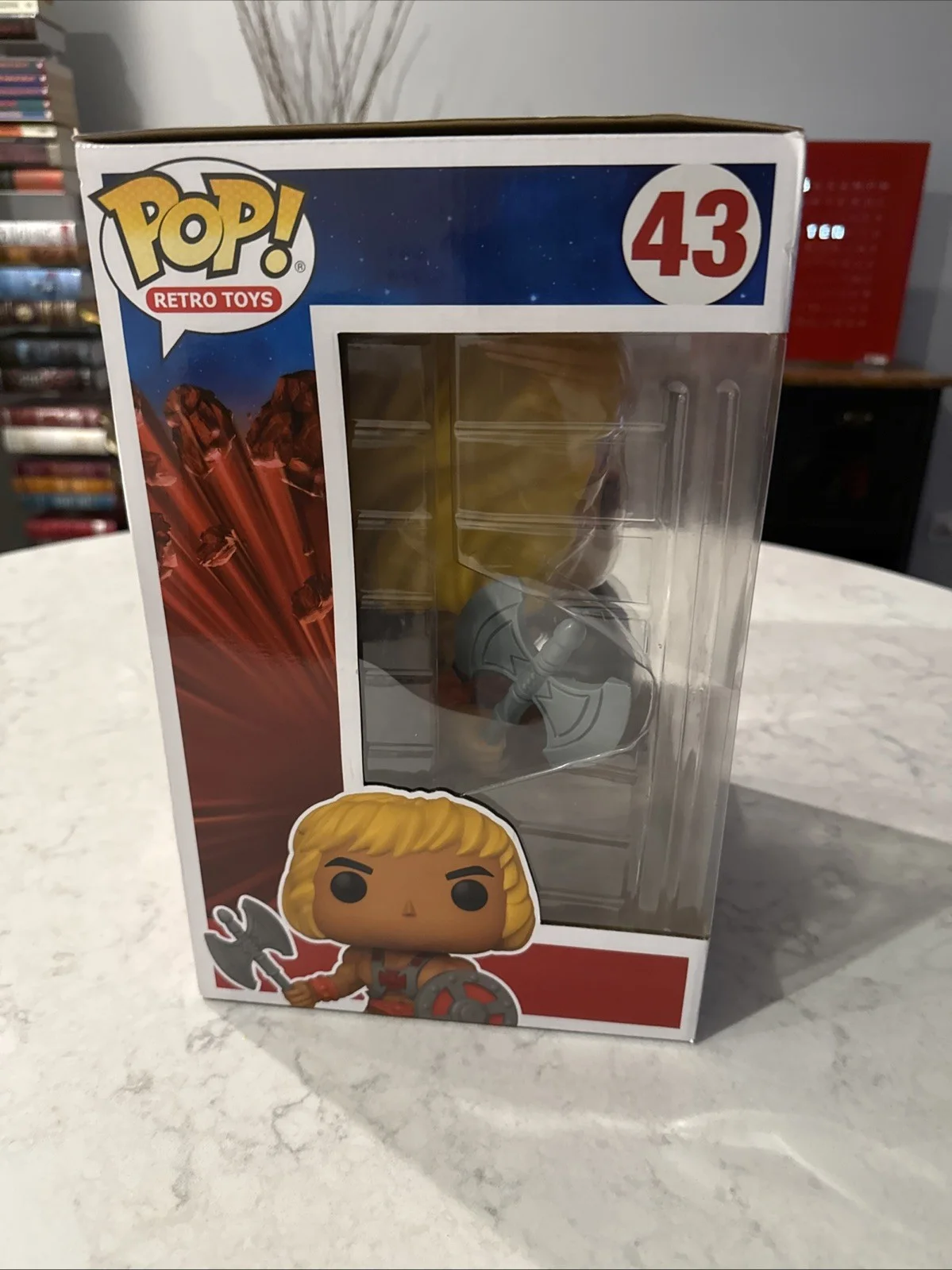 Dolph Lundgren — Dolph Lundgren Signed Giant He-Man MOTU Funko Pop #43 JSA, изображение 3