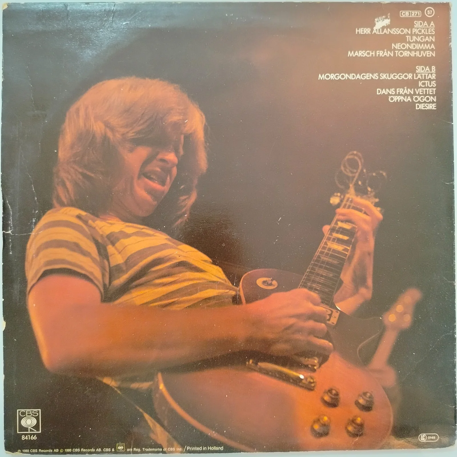 Janne Schaffer Signed Autographed LP Album Cover + COA, image 3