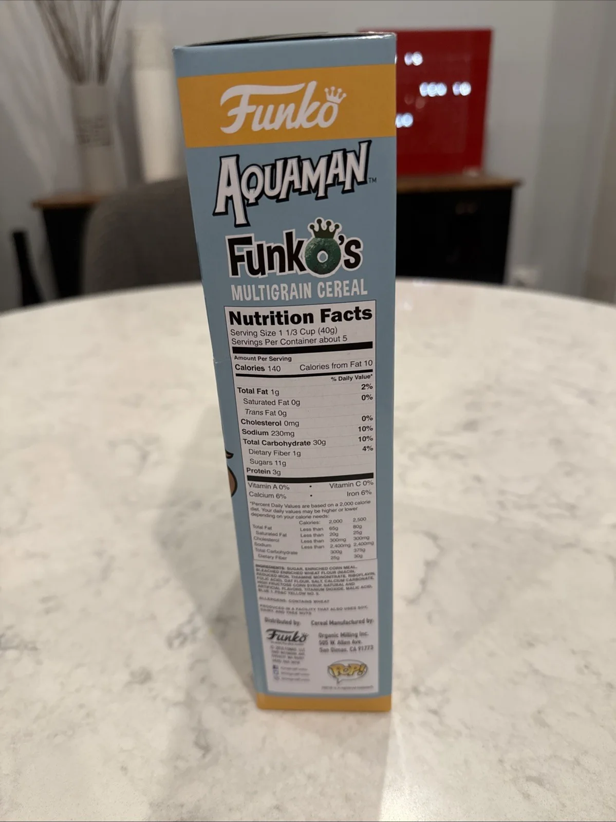 Jason Momoa — Jason Momoa Signed Funko Cereal Box Aquaman, image 4