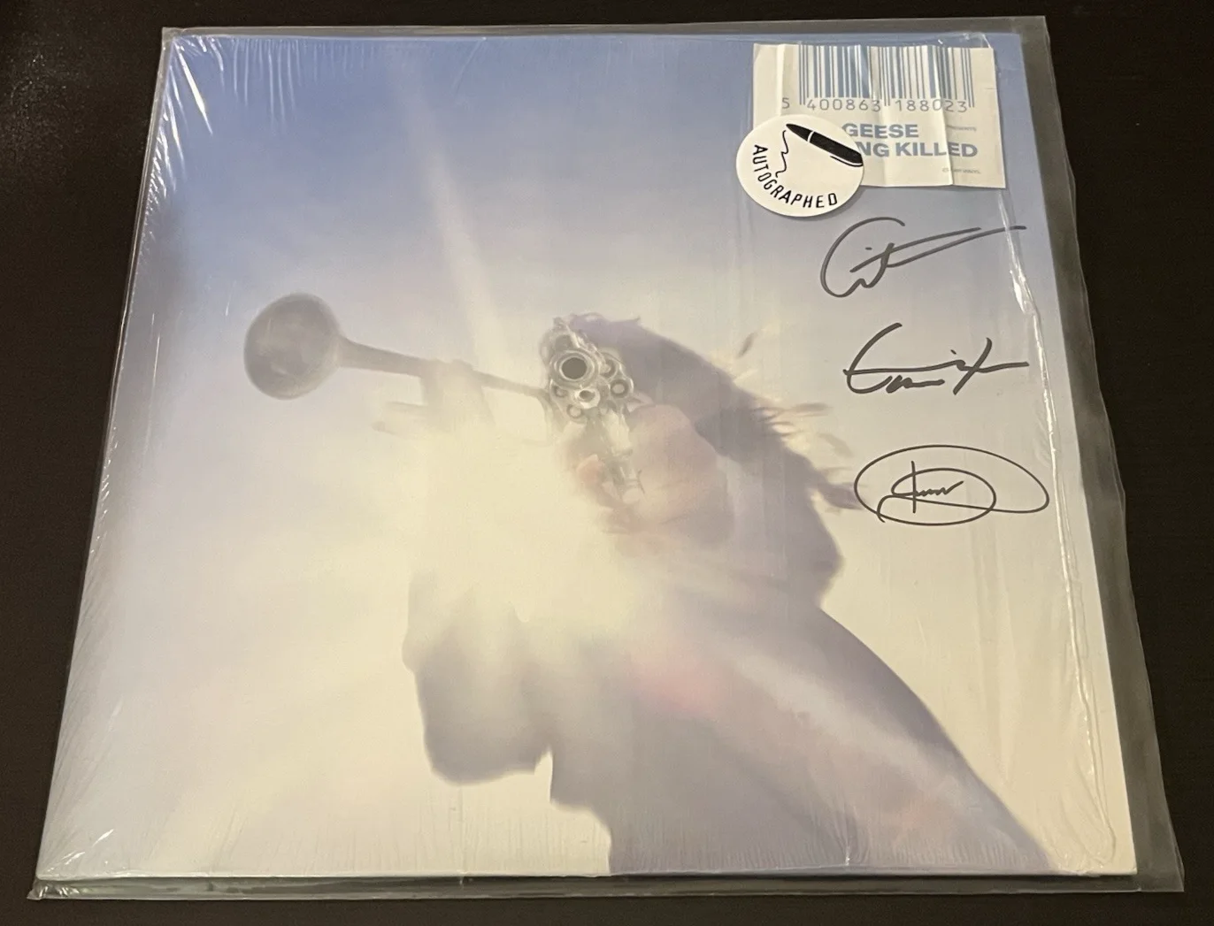 GEESE BAND SIGNED GETTING KILLED L/E CLEAR VINYL RECORD AUTOGRAPH COA RARE A, image 2
