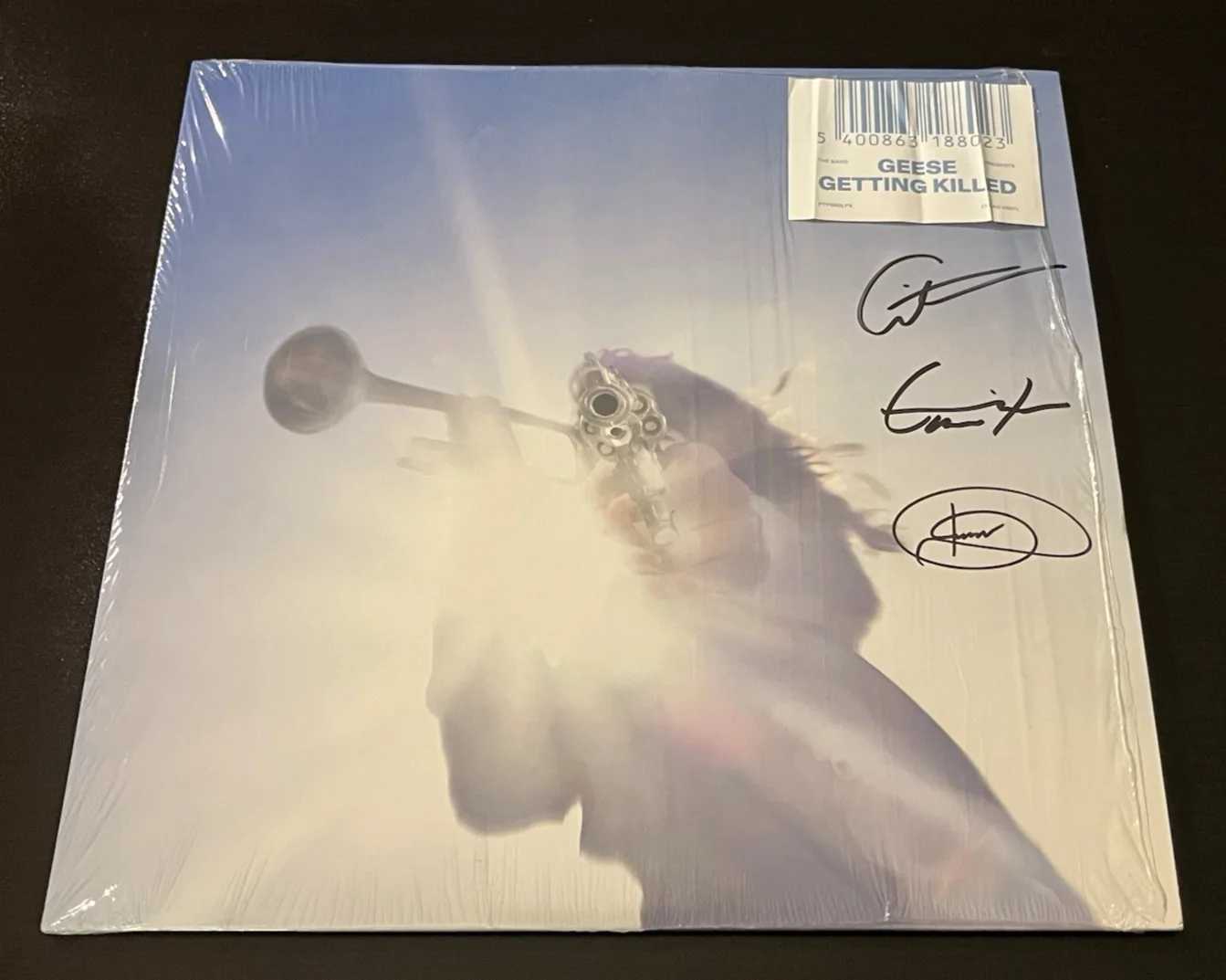 GEESE BAND SIGNED GETTING KILLED L/E CLEAR VINYL RECORD AUTOGRAPH COA RARE A, image 4