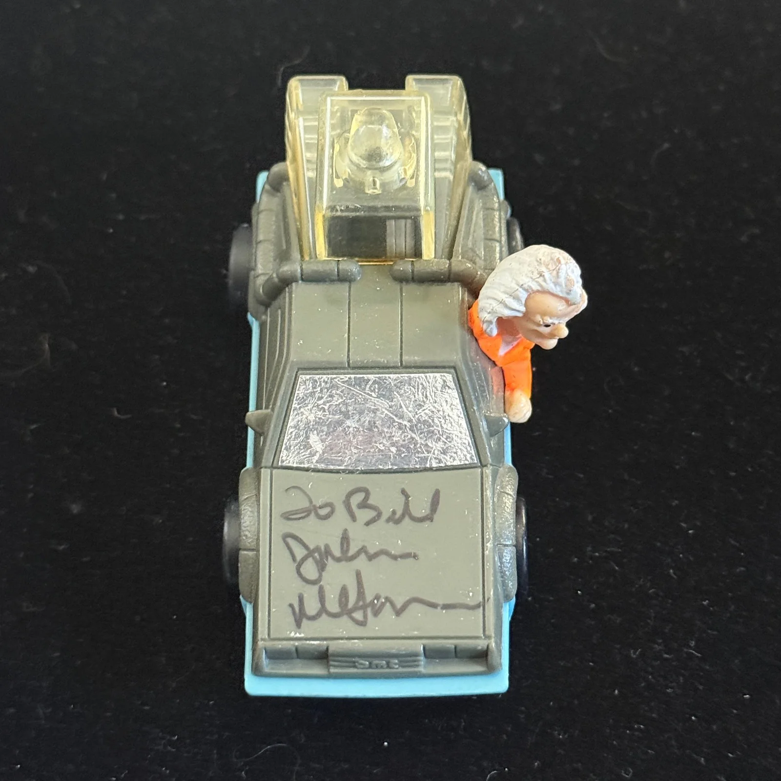 John DeLorean — John DeLorean signed 1:43 Back to the Future Toy Car JSA LOA Doc Rare Z2525, image 3