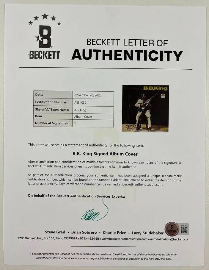 B.B. King Signed "Great Moments With B.B. King" Album (Beckett/BAS Auth.), image 3