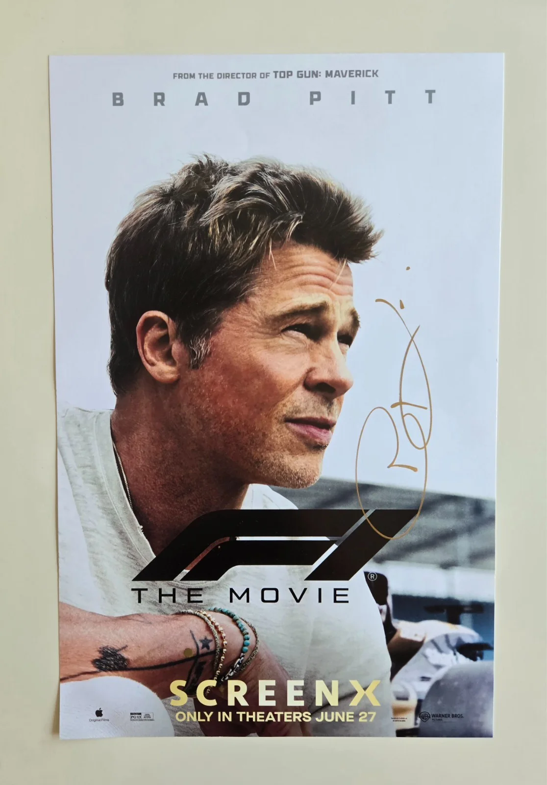 Joseph Kosinski — F1 ScreenX Movie Poster Signed by Director Joseph Kosinski