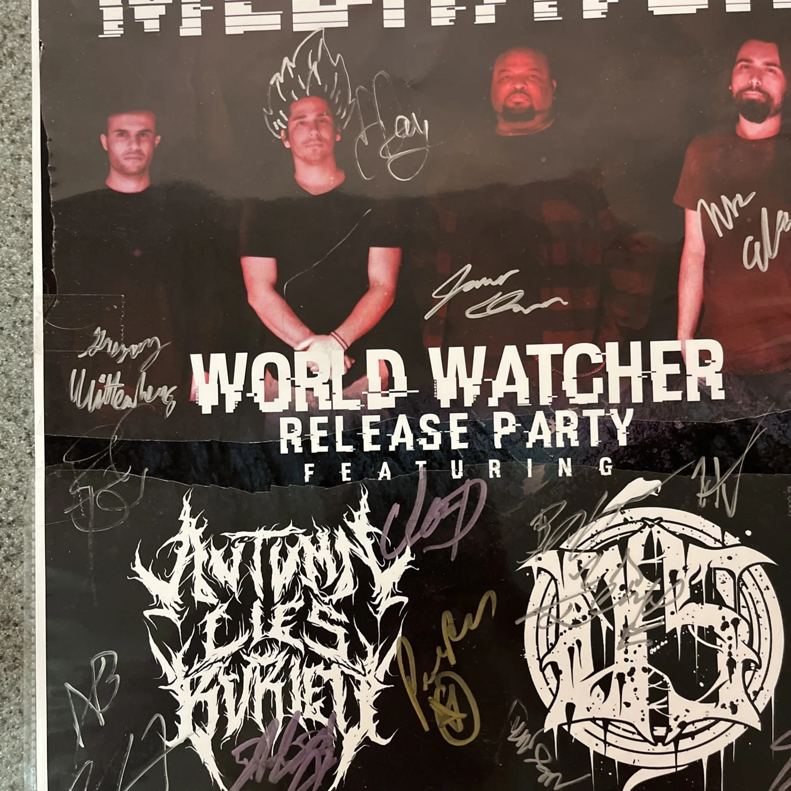 ❤️ MEDIATOR ORIGINAL AUTOGRAPHED MULTI BAND POSTER 2021 *READ*, image 3