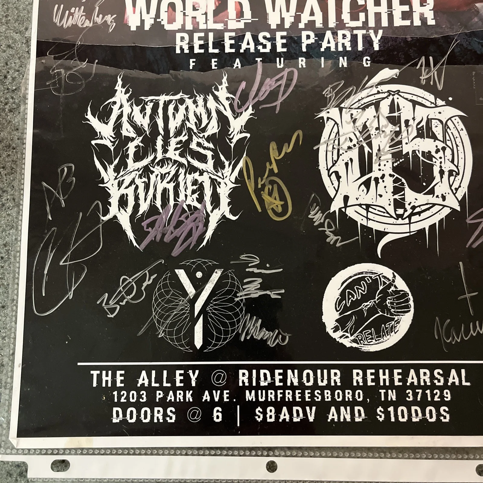 ❤️ MEDIATOR ORIGINAL AUTOGRAPHED MULTI BAND POSTER 2021 *READ*, image 4