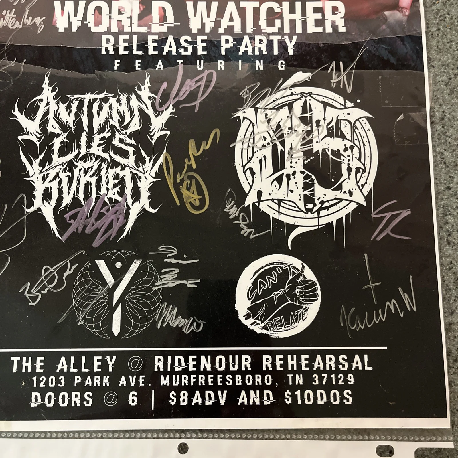 ❤️ MEDIATOR ORIGINAL AUTOGRAPHED MULTI BAND POSTER 2021 *READ*, image 5