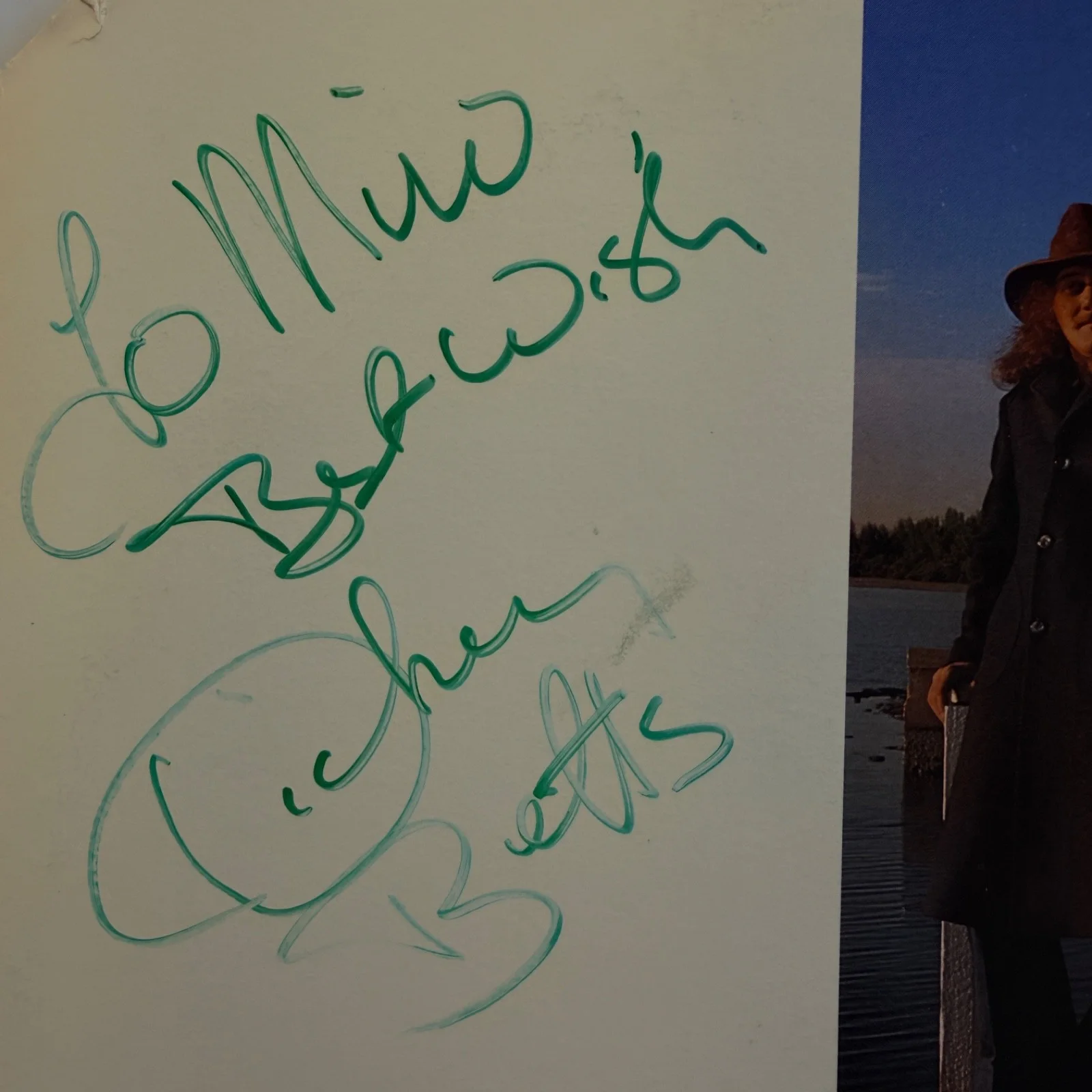 AUTOGRAPHED- DICKEY BETTS "Atlanta's Burning Down" PROMOTIONAL VINYL w/inner sly, image 3