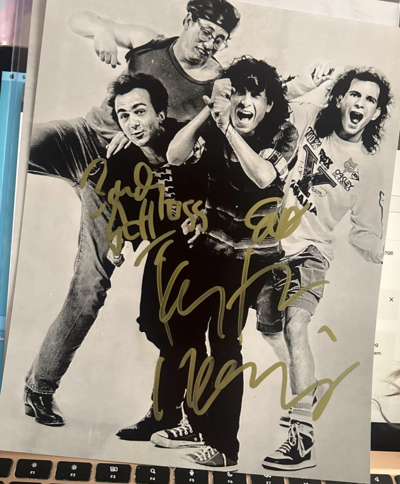 RARE CIRCLE JERKS BAND SIGNED BY ALL 8x10 PHOTO AUTOGRAPHED COA, изображение 2