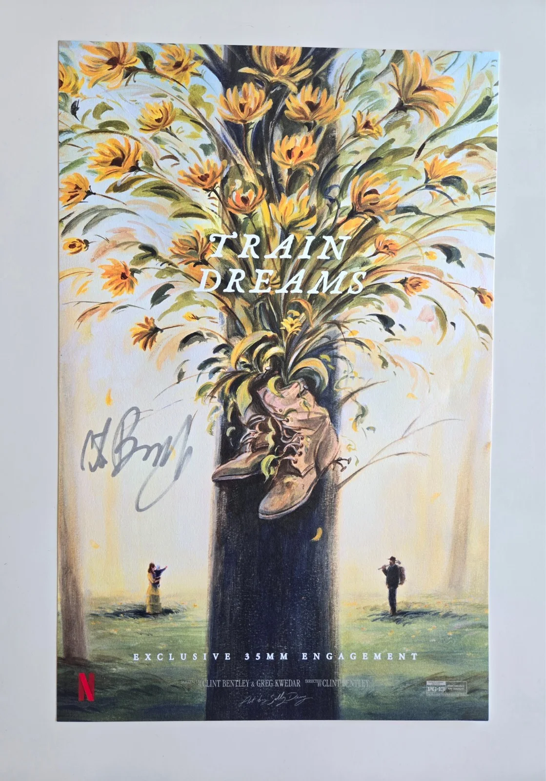 Clint Bentley — Train Dreams Movie Poster Signed by Director Clint Bentley