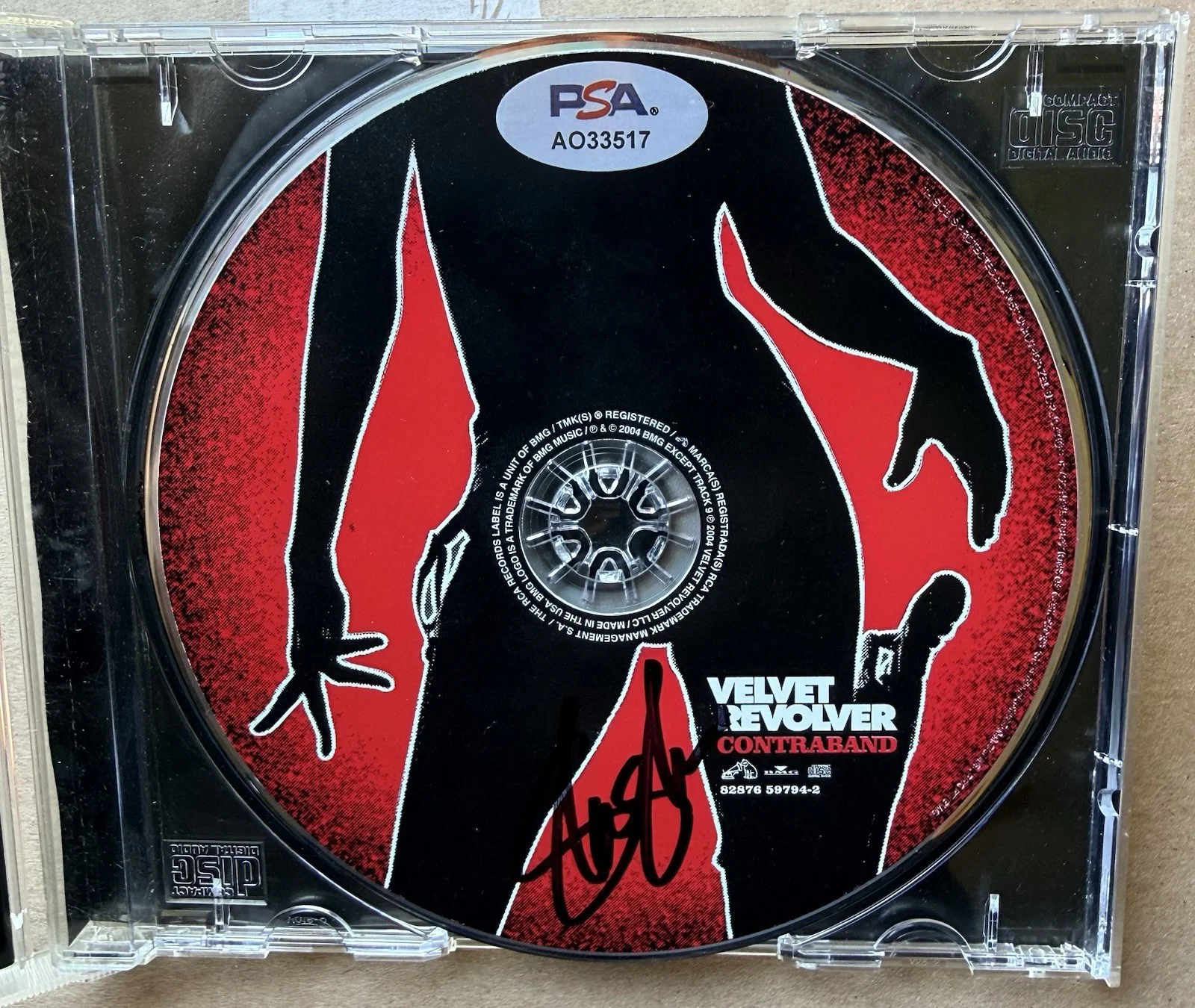 Velvet Revolver PSA Autograph Signed CD Slash Saul Hudson Guns & Roses, изображение 3