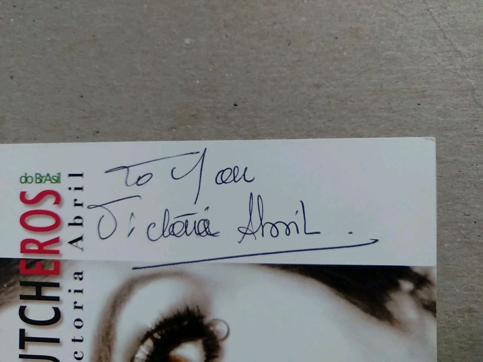 Victoria Abril Signed Autograph 6x4 Postal Card, image 3