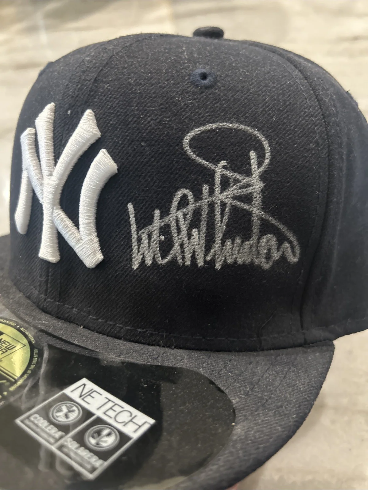 Wil Wheaton Signed AUTOGRAPH STAND BY ME New York Yankees Hat, изображение 2