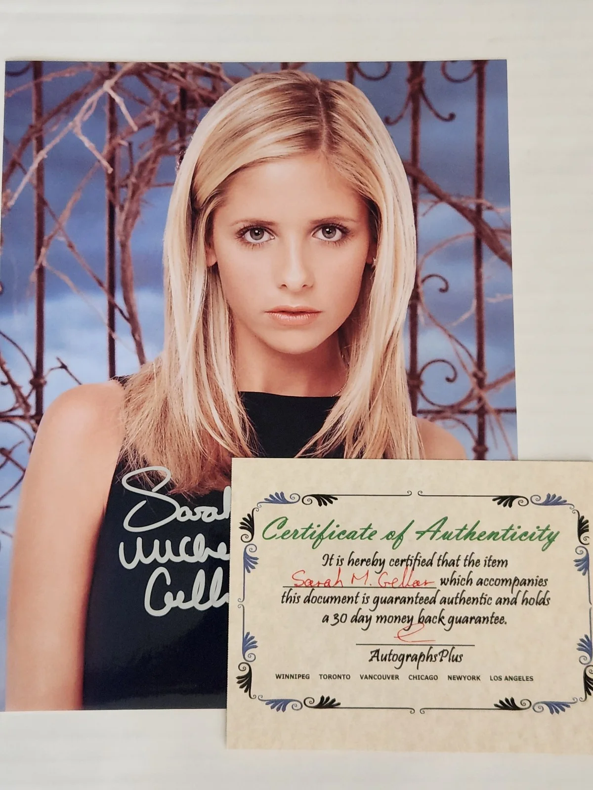 Sarah Michelle Gellar "Buffy" Signed Photo, image 2