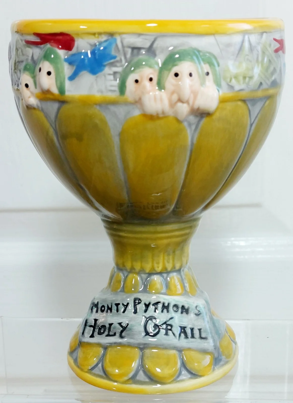Monty Python Holy Grail Vintage 1970's Movie Promo Pottery Ceramic Goblet Cup, image 2