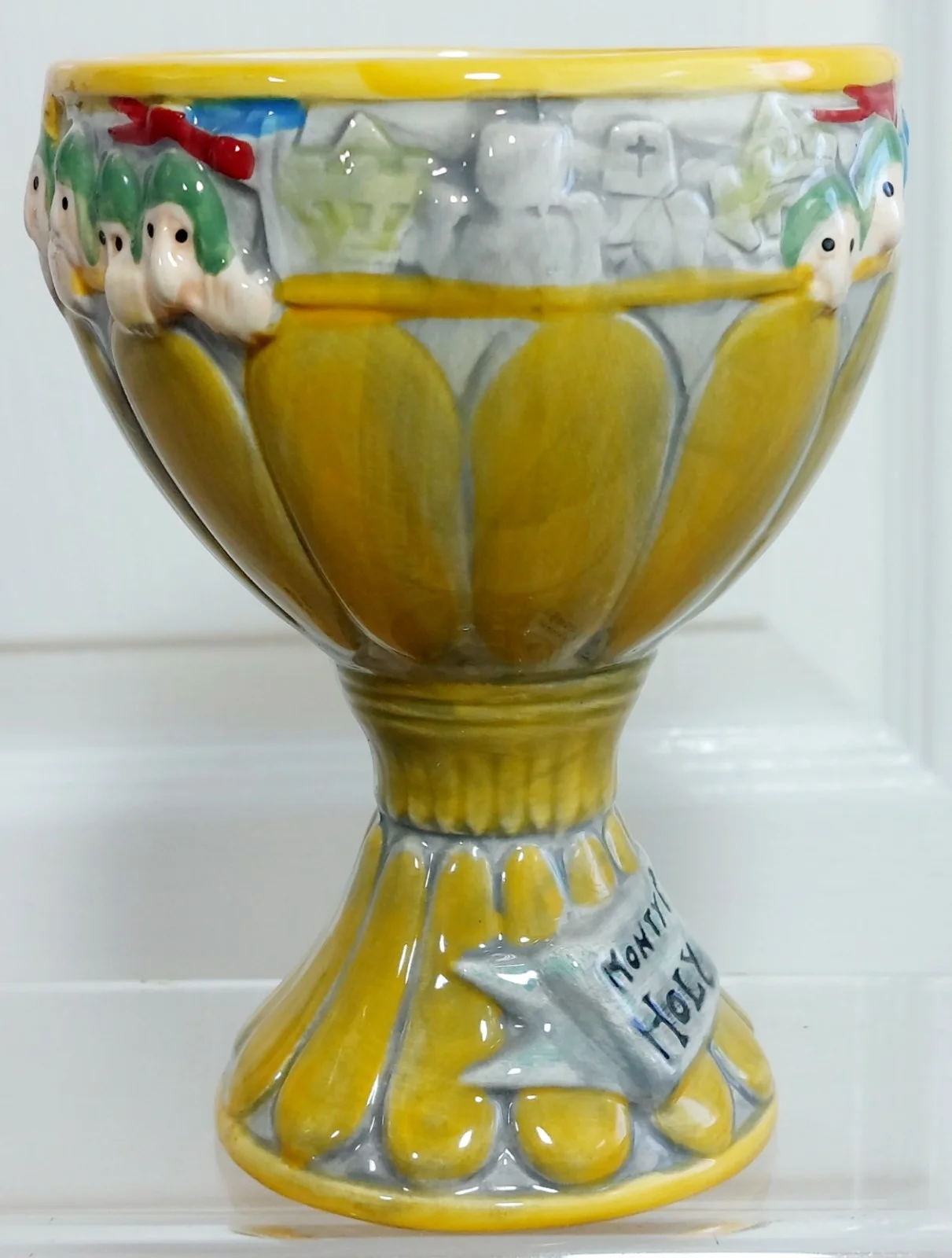 Monty Python Holy Grail Vintage 1970's Movie Promo Pottery Ceramic Goblet Cup, image 3