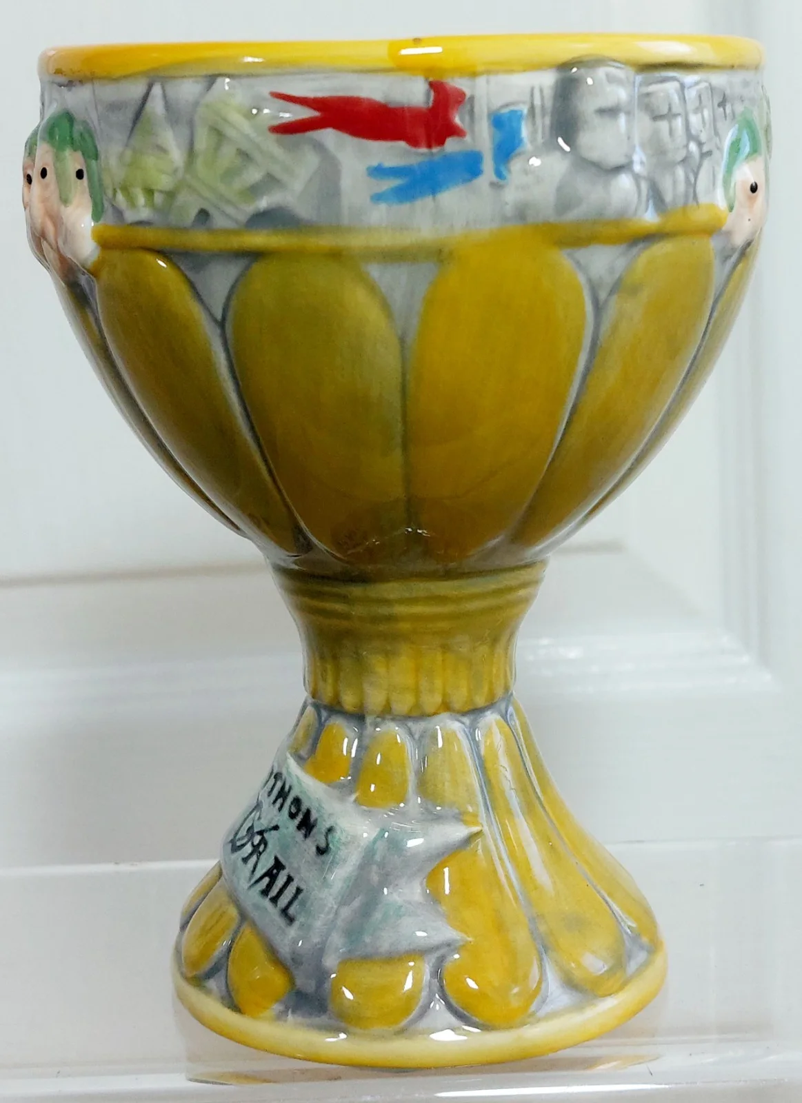 Monty Python Holy Grail Vintage 1970's Movie Promo Pottery Ceramic Goblet Cup, image 5