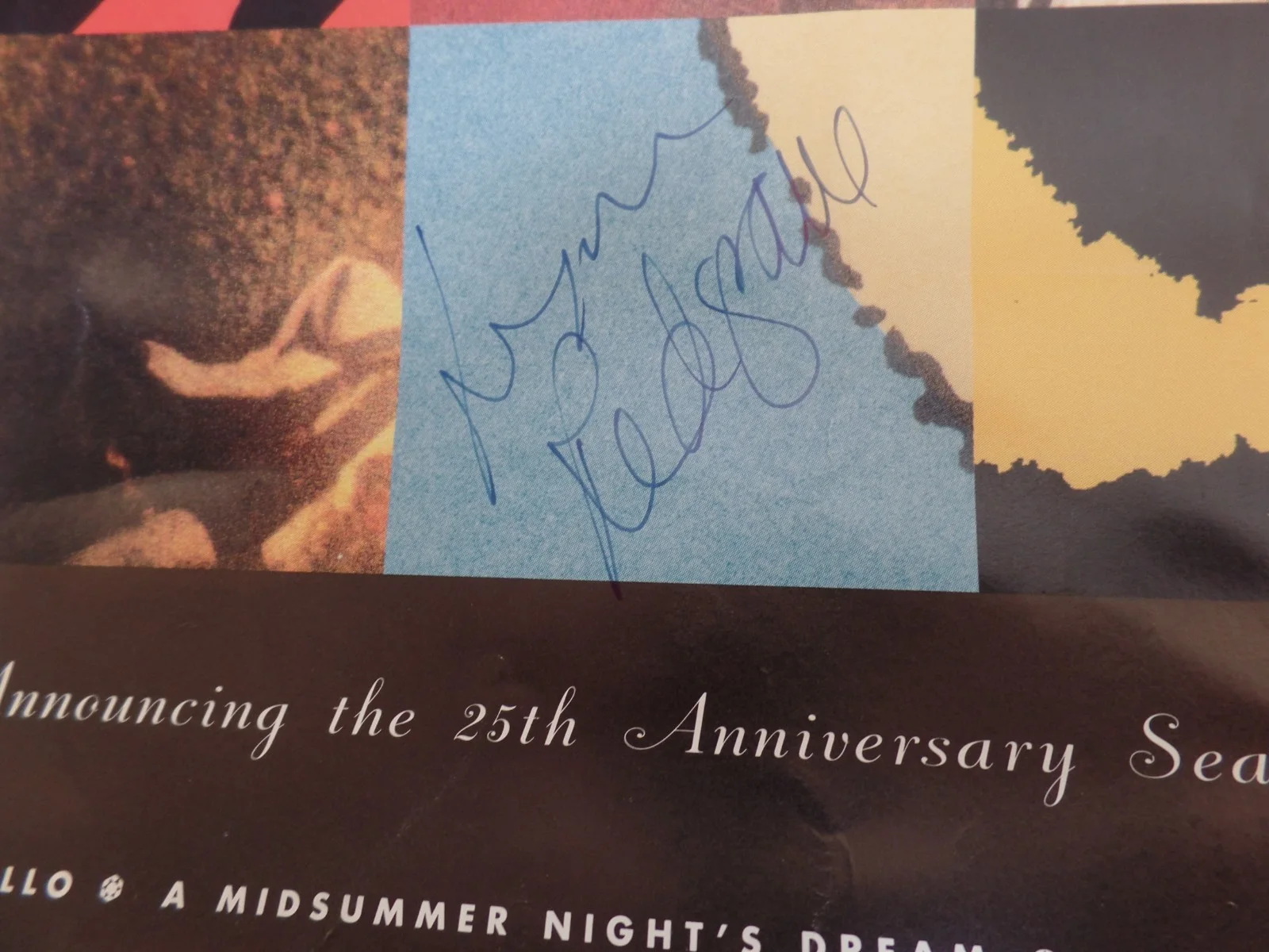 Lynn Redgrave — LYNN REDGRAVE SIGNED AUTOGRAPHED POSTER SHAKESPEARE FESTIVAL OF DALLAS JSA, изображение 2