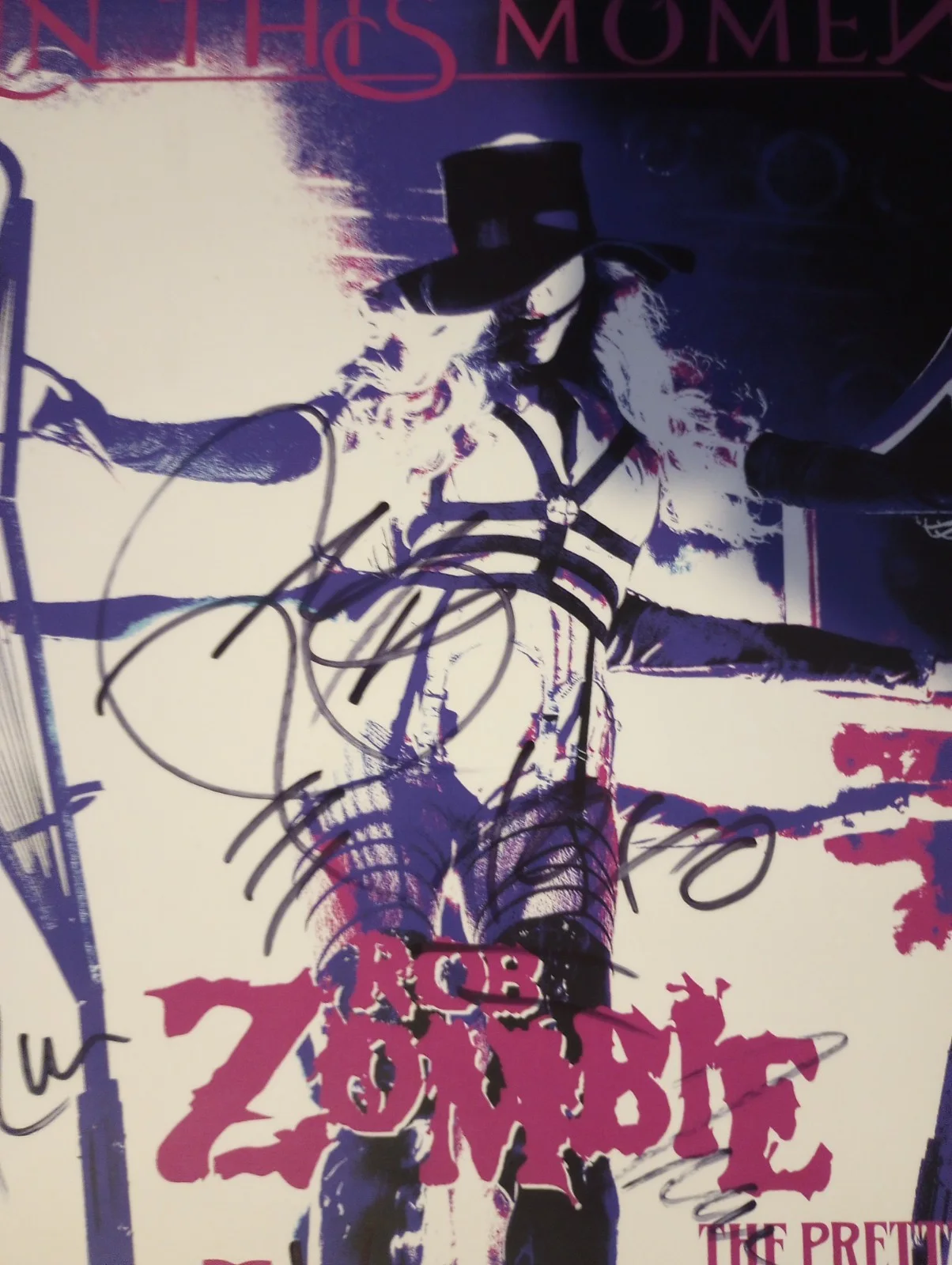 IN THIS MOMENT Signed Concert Poster VIP MARIA BRINK Full Band Black Widow Tour, изображение 2