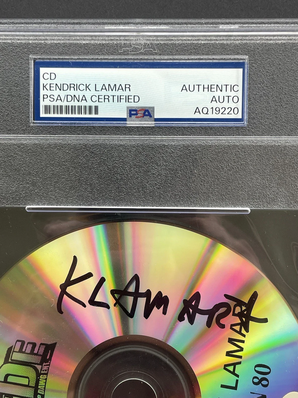 Kendrick Lamar Signed Autographed Section 80 Cd Psa/Dna Slabbed Full Auto, image 3