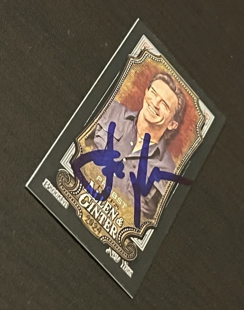 JEFF PROBST — JEFF PROBST SIGNED 2024 ALLEN & GINTER MINI BLACK CARD 251 SURVIVOR AUTO PROOF, изображение 3