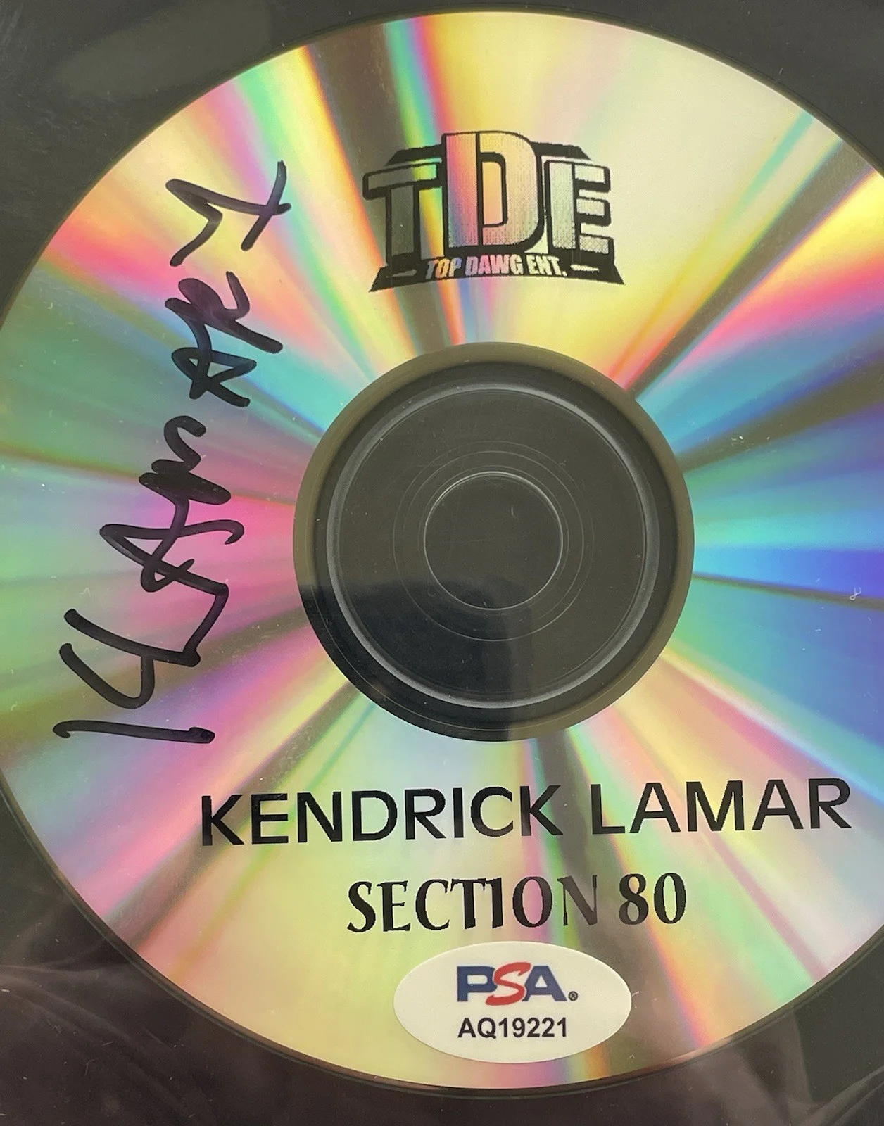 Kendrick Lamar Signed Autographed Section 80 Cd Psa/Dna Slabbed Full Auto, image 3