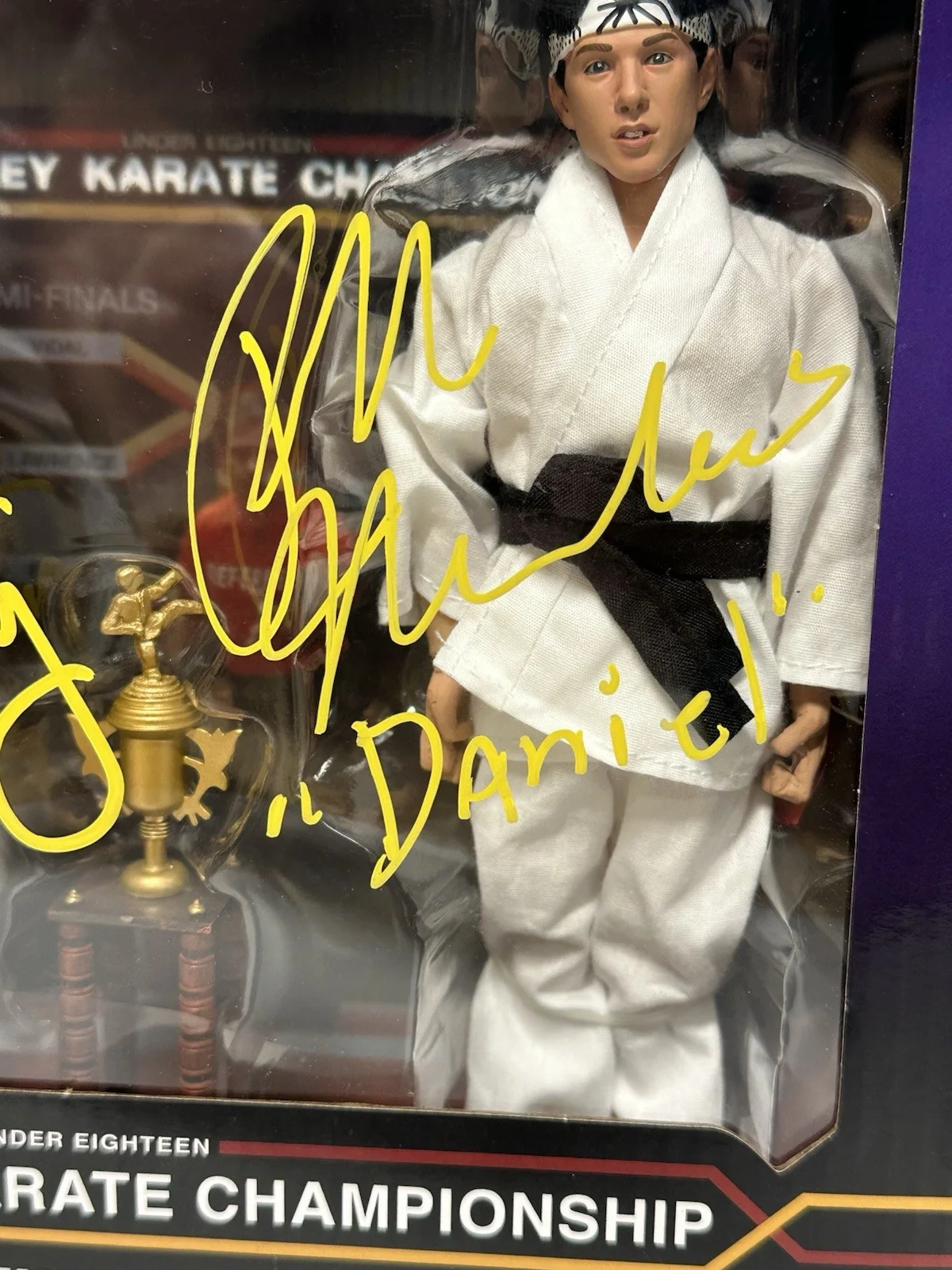 NECA The Karate Kid Signed Figure Set Daniel Johnny Ralph Macchio William Zabka, image 3