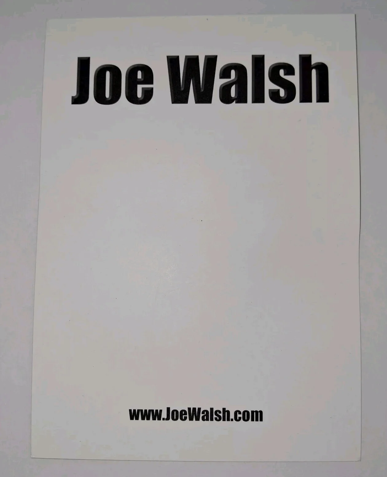 JOE WALSH - JAMES GANG - THE EAGLES BAND - SIGNED 5x7 Color Card Stock Photo, изображение 2