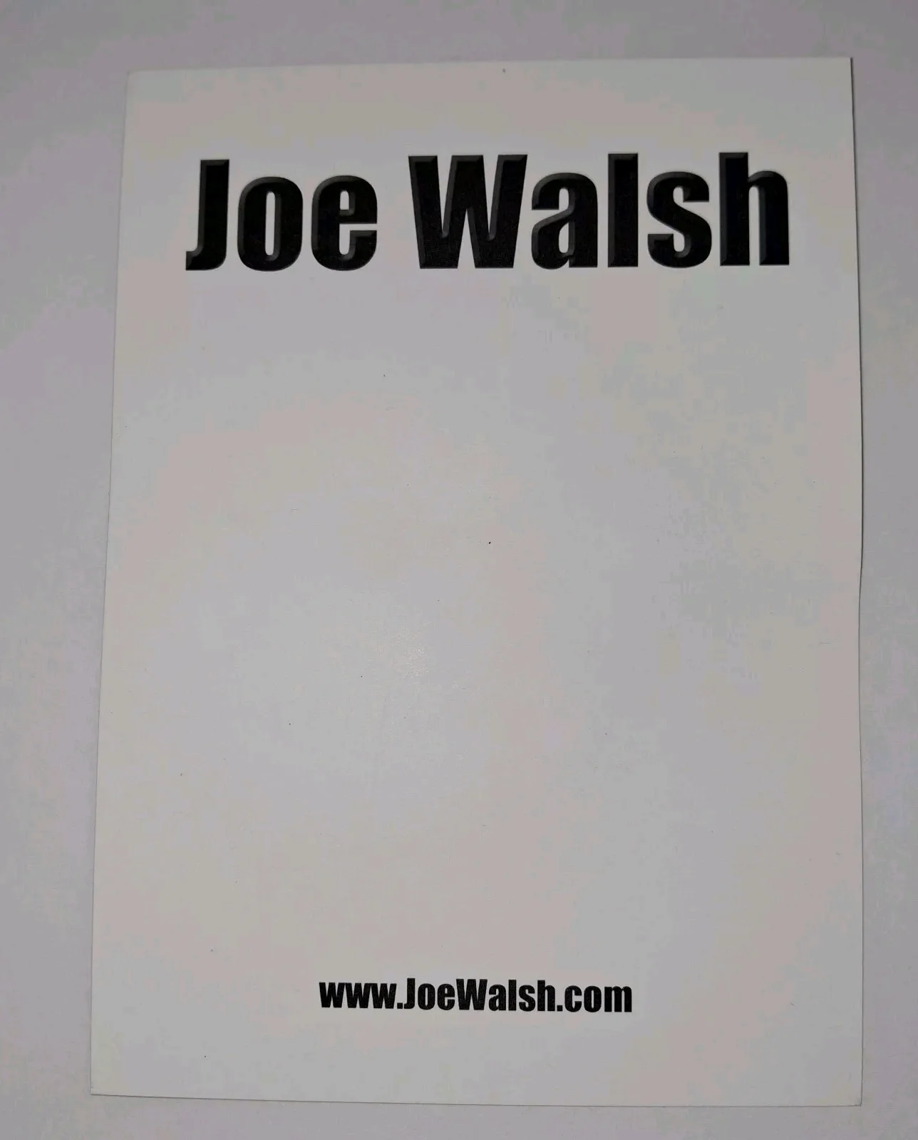 JOE WALSH - JAMES GANG - THE EAGLES BAND - SIGNED 5x7 Color Card Stock Photo, изображение 5