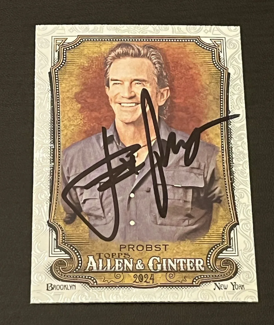 JEFF PROBST — JEFF PROBST SIGNED '24 ALLEN GINTER FOIL FILIGREE CARD 251 SURVIVOR AUTO PROOF, image 2