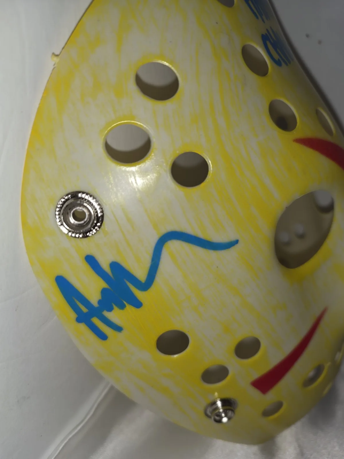 Ari Lehman — Ari Lehman signed Jason Voorhees hockey mask Friday the 13th Beckett, изображение 3