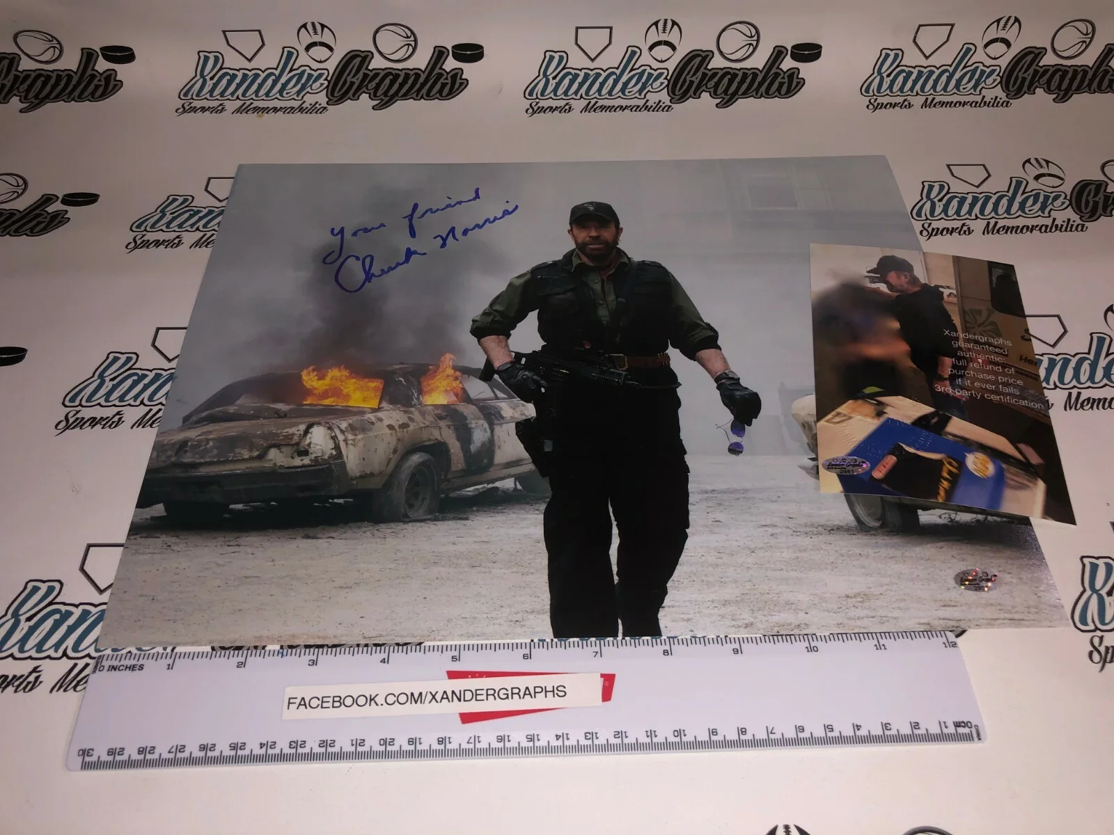 CHUCK NORRIS SIGNED AUTOGRAPHED 11X14 PHOTOGRAPH DELTA FORCE BECKETT BAS COA, изображение 5